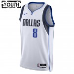 Maillot NBA Dallas Mavericks Josh Green 8 Nike 2022-23 Association Edition Blanc Swingman - Enfant